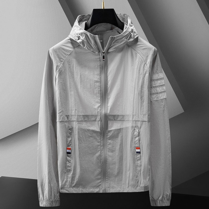 Octavio | Varsity Jacket Hombre con Capucha Rompevientos