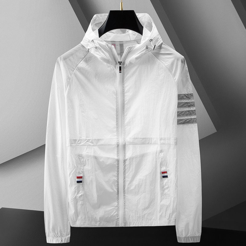 Octavio | Varsity Jacket Hombre con Capucha Rompevientos