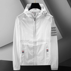 Octavio | Varsity Jacket Hombre con Capucha Rompevientos