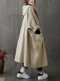 Gisela | Trench Coat Largo con Capucha Mujer Oversize