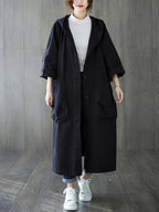 Gisela | Trench Coat Largo con Capucha Mujer Oversize
