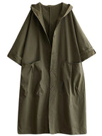 Gisela | Trench Coat Largo con Capucha Mujer Oversize