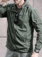 Ricardo | Anorak Hombre Cortavientos con Capucha Cremallera