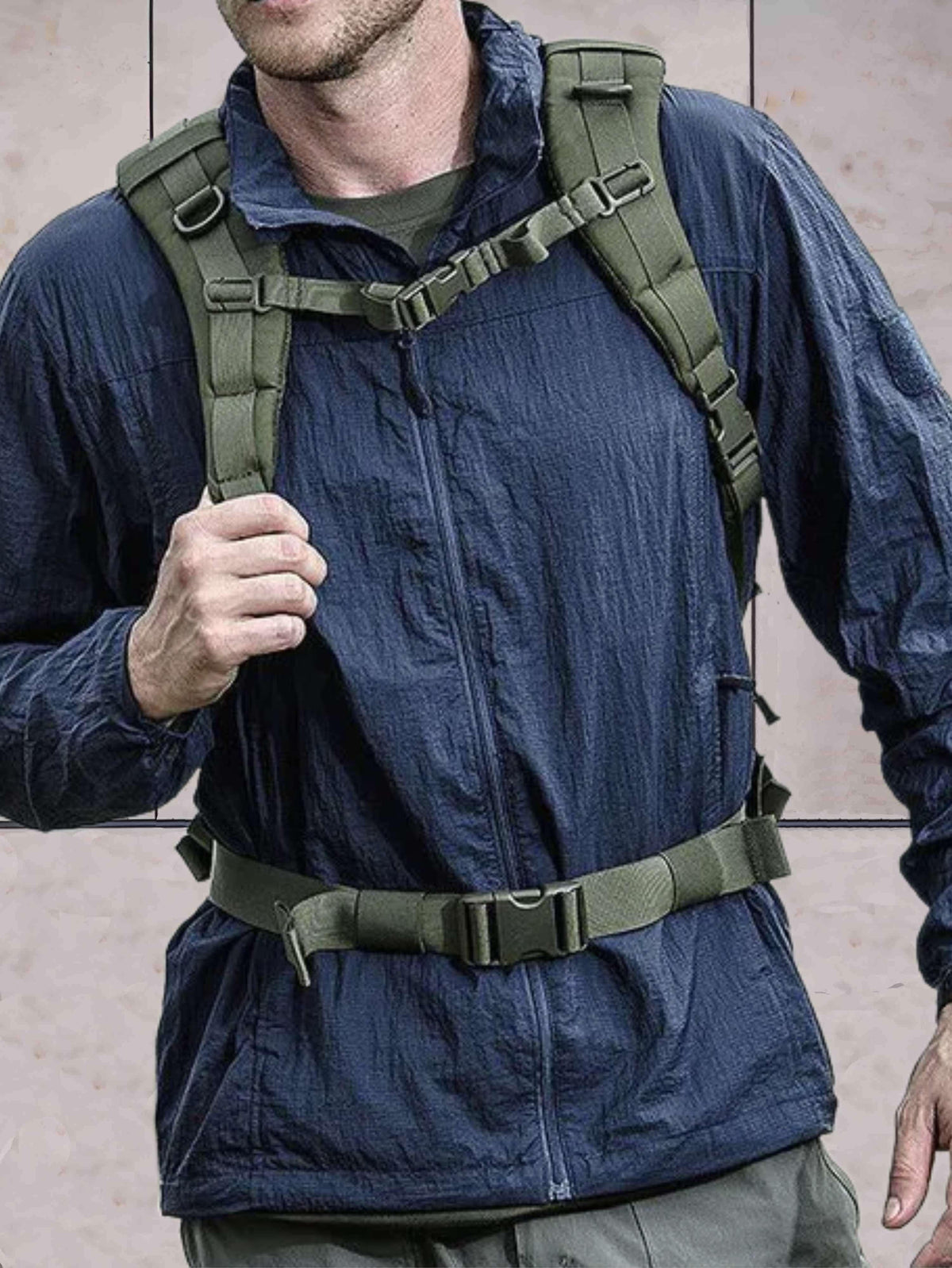 Ricardo | Anorak Hombre Cortavientos con Capucha Cremallera