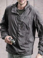 Ricardo | Anorak Hombre Cortavientos con Capucha Cremallera