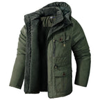 Tobías | Puffer Jacket Hombre con Capucha Forro Polar Interior