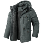 Tobías | Puffer Jacket Hombre con Capucha Forro Polar Interior