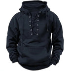 Nico | Sudadera Oversize con Capucha Hombre Cordones Bolsillo Canguro