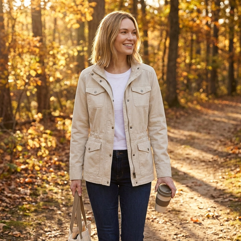 Dorotea | Chaqueta Militar Utility Mujer Cuatro Bolsillos