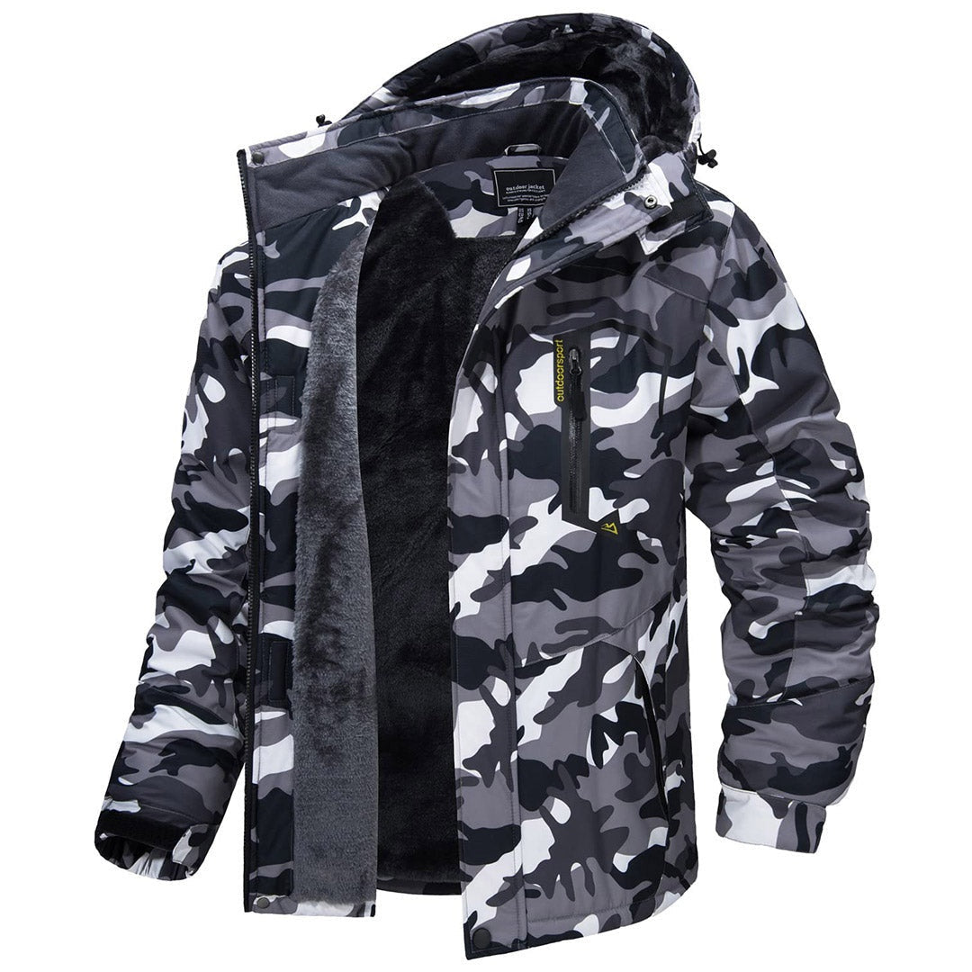 Sixto | Anorak Hombre Impermeable Forrado con Capucha