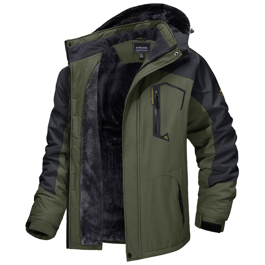 Sixto | Anorak Hombre Impermeable Forrado con Capucha