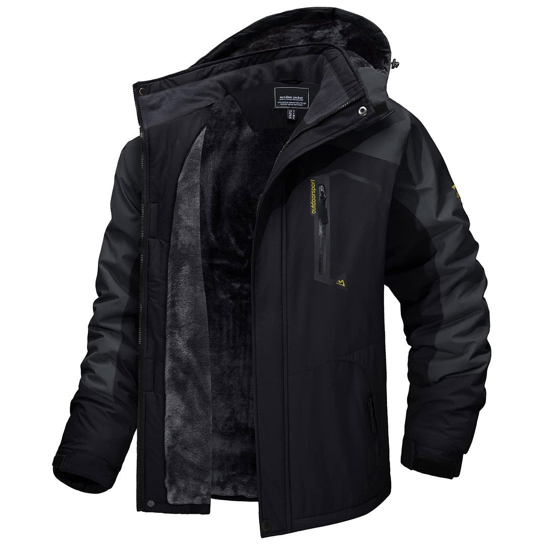 Sixto | Anorak Hombre Impermeable Forrado con Capucha