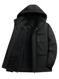 Emeterio | Parka Impermeable Hombre Forro Polar con Capucha