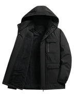 Emeterio | Parka Impermeable Hombre Forro Polar con Capucha