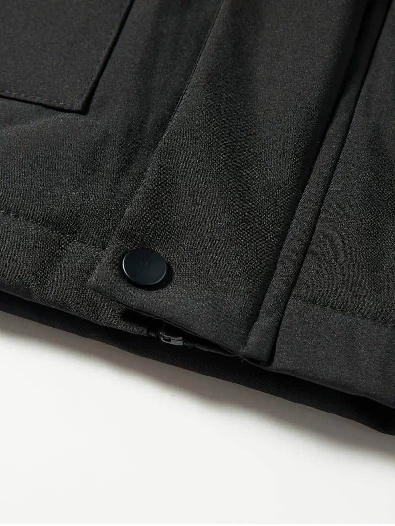 Emeterio | Parka Impermeable Hombre Forro Polar con Capucha