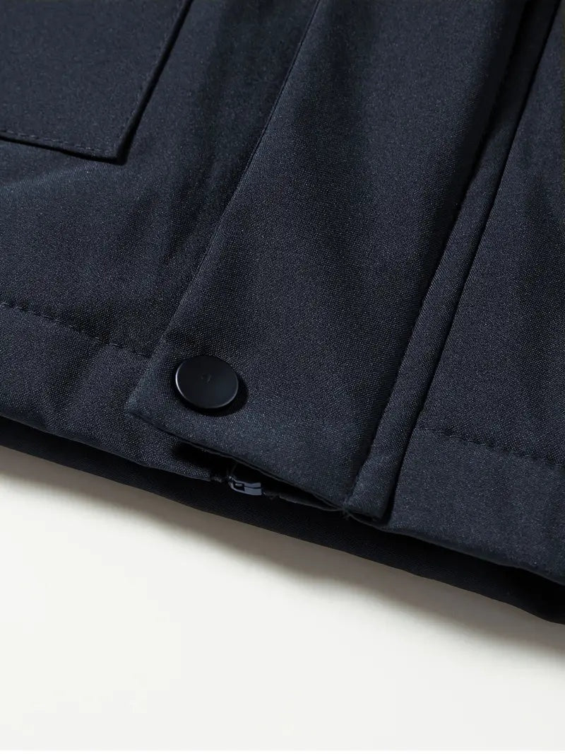 Emeterio | Parka Impermeable Hombre Forro Polar con Capucha