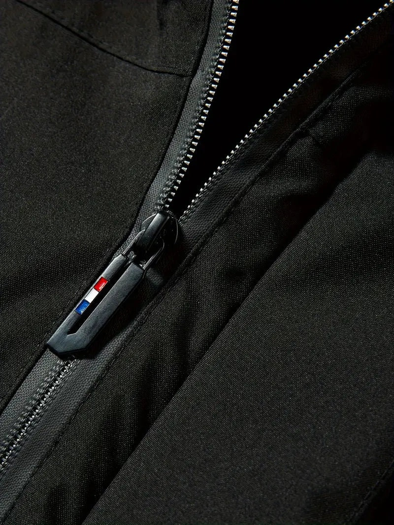 Emeterio | Parka Impermeable Hombre Forro Polar con Capucha