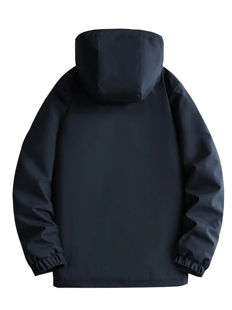 Emeterio | Parka Impermeable Hombre Forro Polar con Capucha