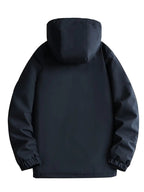Emeterio | Parka Impermeable Hombre Forro Polar con Capucha