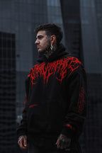 Rodrigo | Sudadera Oversize con Capucha Hombre Estampado Gótico