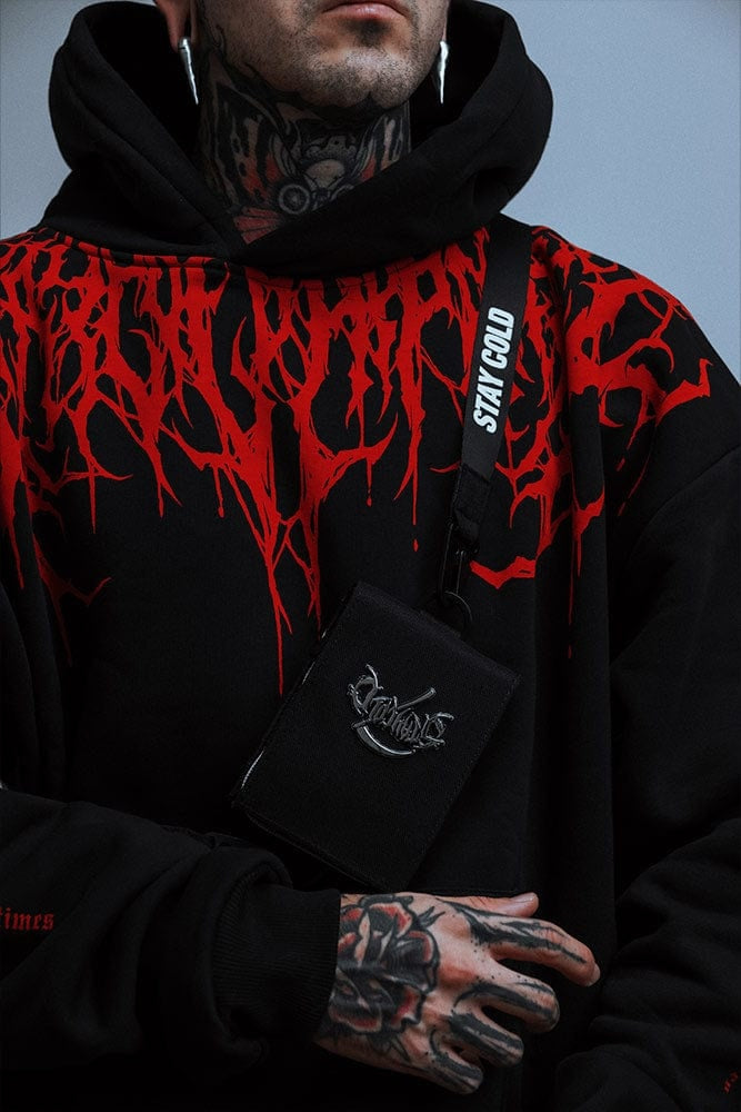 Rodrigo | Sudadera Oversize con Capucha Hombre Estampado Gótico