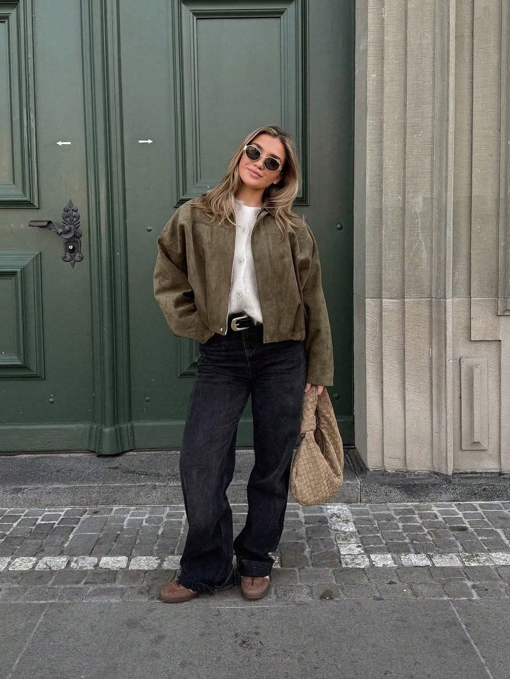 Natalia | Chaqueta de Ante Mujer Oversize Cremallera