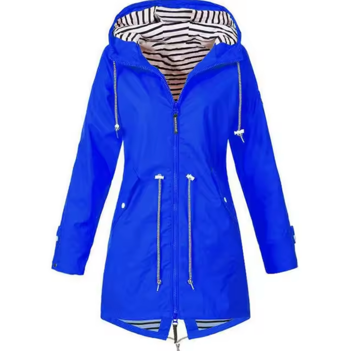 Ariadna | Chubasquero Impermeable Mujer con Capucha Cintura Ajustable