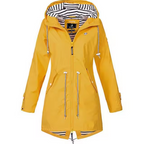 Ariadna | Chubasquero Impermeable Mujer con Capucha Cintura Ajustable