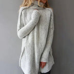 Sara | Jersey de Punto Oversize Mujer Cuello Alto Manga Larga