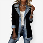 Marina | Chaqueta Vaquera de Punto Combinada de Verano Mujer