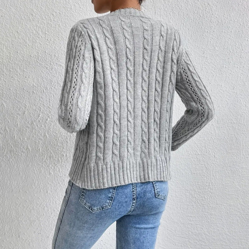 Fátima | Chaqueta de Punto Mujer Manga Larga Botones