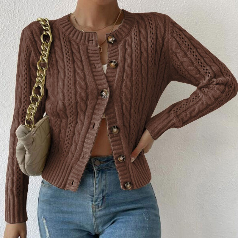 Fátima | Chaqueta de Punto Mujer Manga Larga Botones