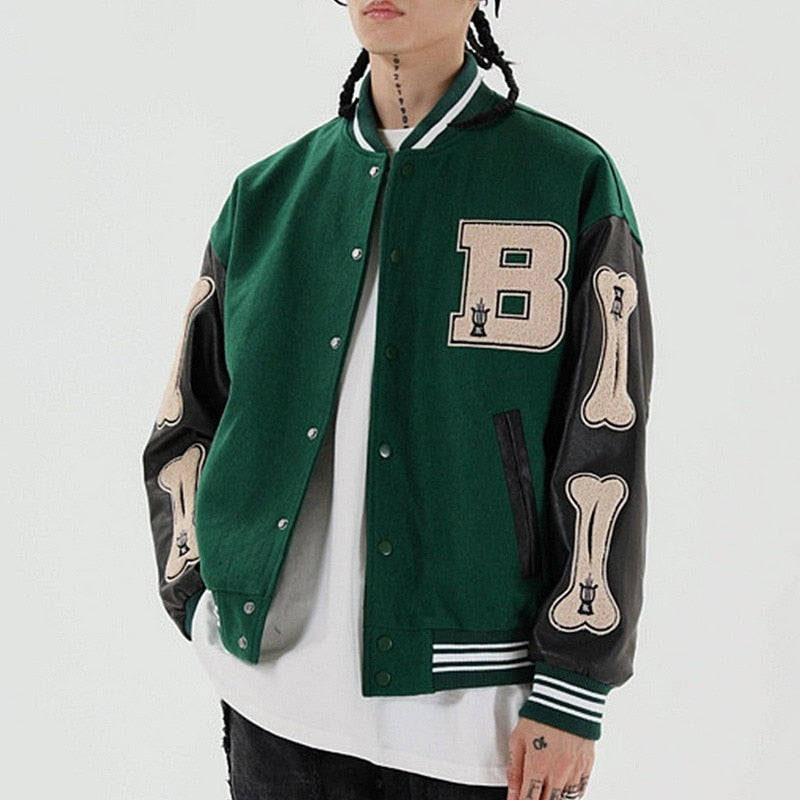 Soledad | Varsity Jacket Mujer Bordada Corta