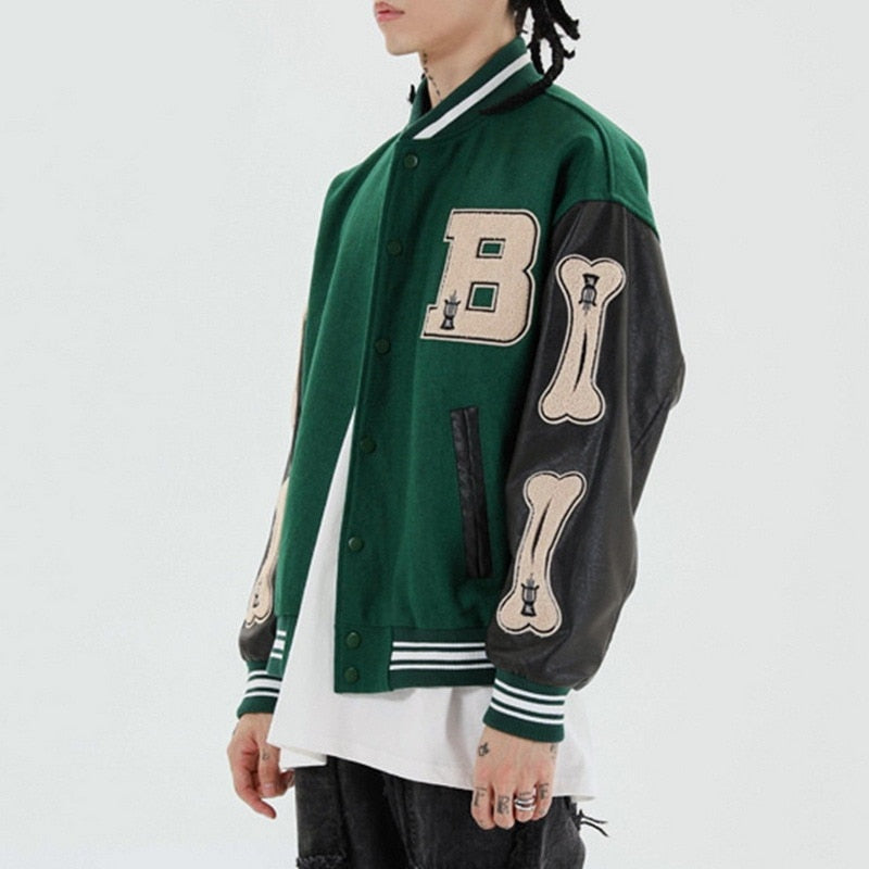 Soledad | Varsity Jacket Mujer Bordada Corta