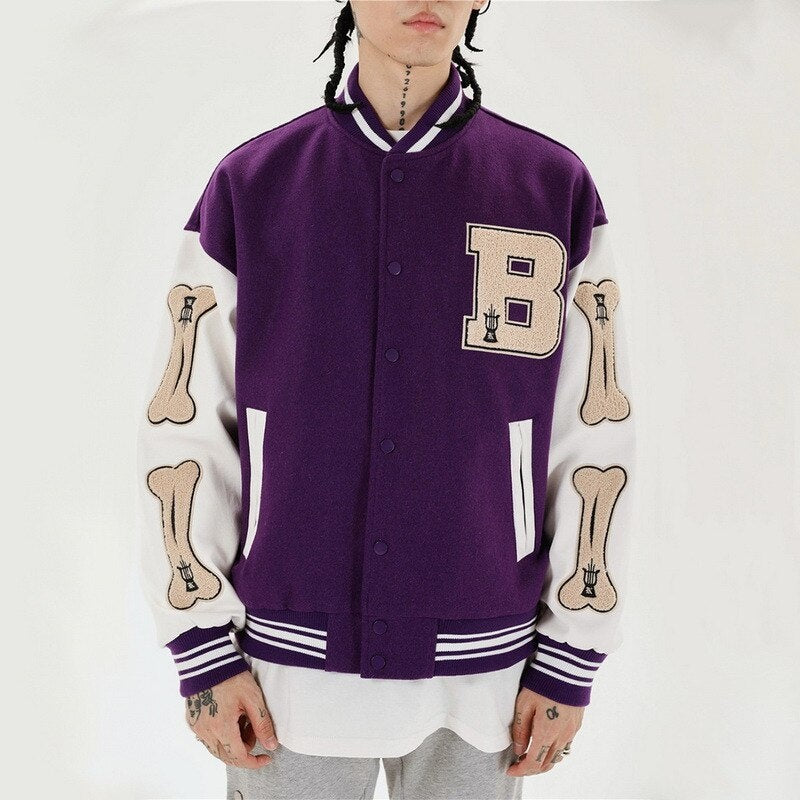 Soledad | Varsity Jacket Mujer Bordada Corta