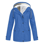 Almudena | Chubasquero Impermeable con Forro Mujer Capucha Ajustable