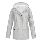 Almudena | Chubasquero Impermeable con Forro Mujer Capucha Ajustable