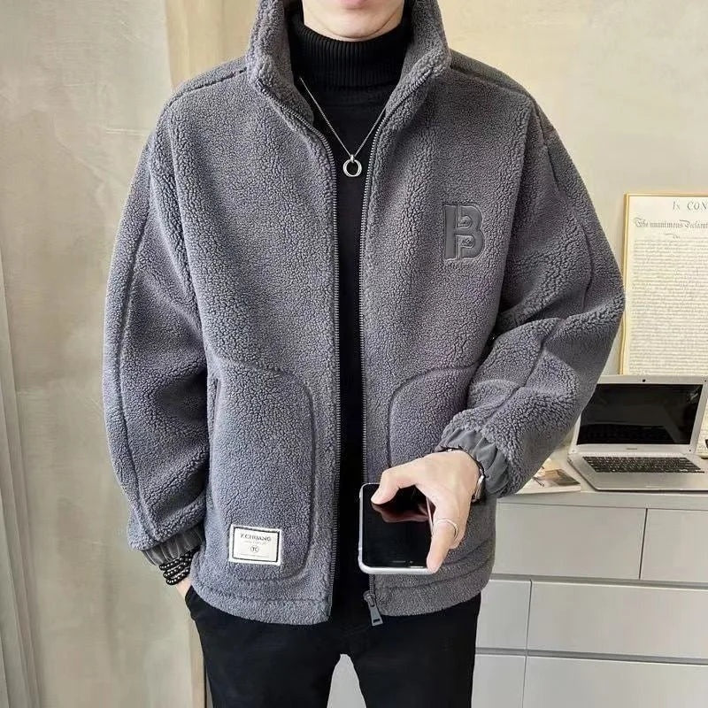 Nahuel | Chaqueta de Borreguito Hombre Invierno con Capucha Cremallera
