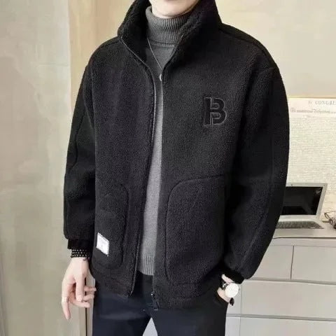 Nahuel | Chaqueta de Borreguito Hombre Invierno con Capucha Cremallera