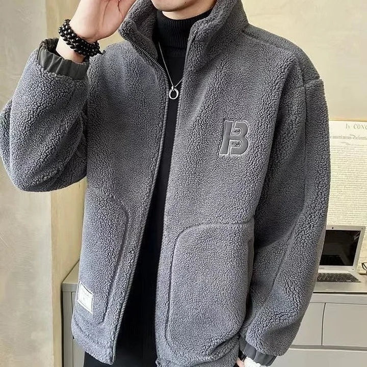 Nahuel | Chaqueta de Borreguito Hombre Invierno con Capucha Cremallera