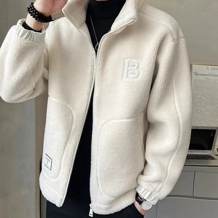 Nahuel | Chaqueta de Borreguito Hombre Invierno con Capucha Cremallera