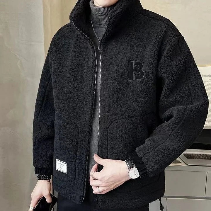 Nahuel | Chaqueta de Borreguito Hombre Invierno con Capucha Cremallera