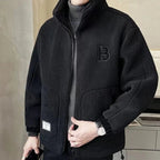 Nahuel | Chaqueta de Borreguito Hombre Invierno con Capucha Cremallera