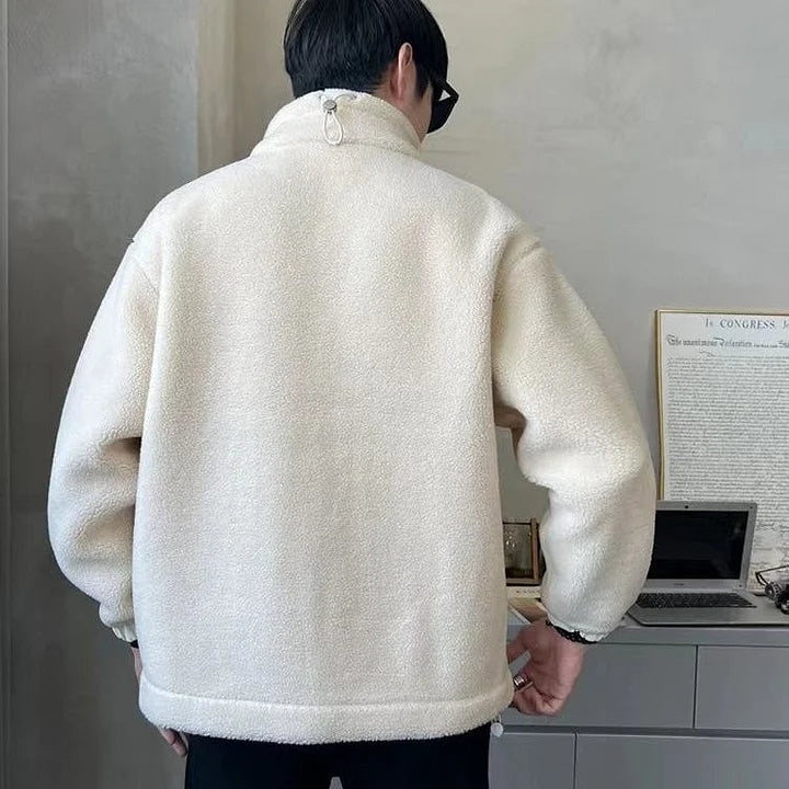 Nahuel | Chaqueta de Borreguito Hombre Invierno con Capucha Cremallera