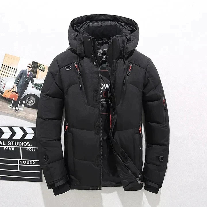 Ezequiel | Chaqueta de Plumas Hombre con Capucha Múltiples Bolsillos