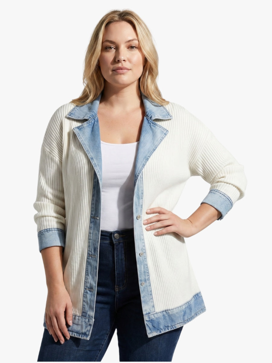 Trinidad | Chaqueta de Punto Vaquera Mujer Manga Larga