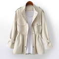 Clarisa | Chaqueta Militar Corta Mujer Cintura Ajustable