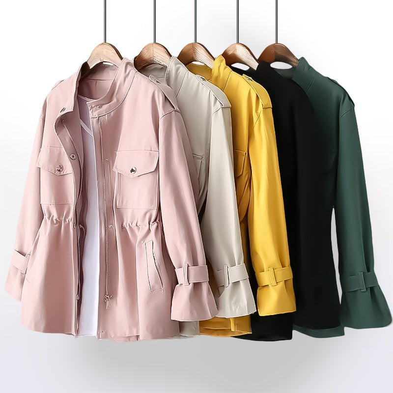 Clarisa | Chaqueta Militar Corta Mujer Cintura Ajustable