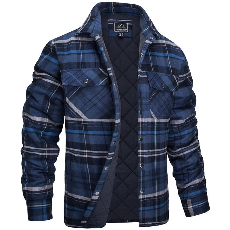Ramiro | Camisa Chaqueta de Franela Acolchada Hombre Cuadros