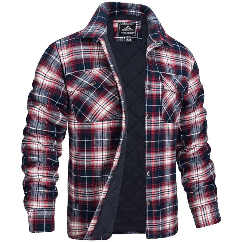 Ramiro | Camisa Chaqueta de Franela Acolchada Hombre Cuadros